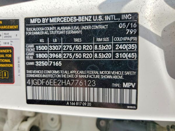 2017 MERCEDES-BENZ GLS GLS450-4M