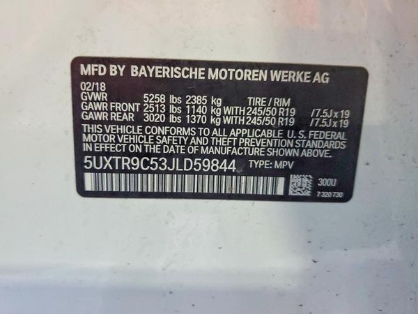 2018 BMW X3 sDrive30i