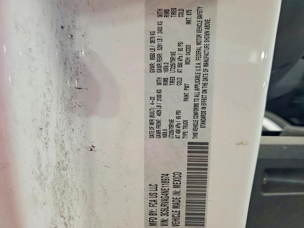 2022 RAM PROMASTER 1500