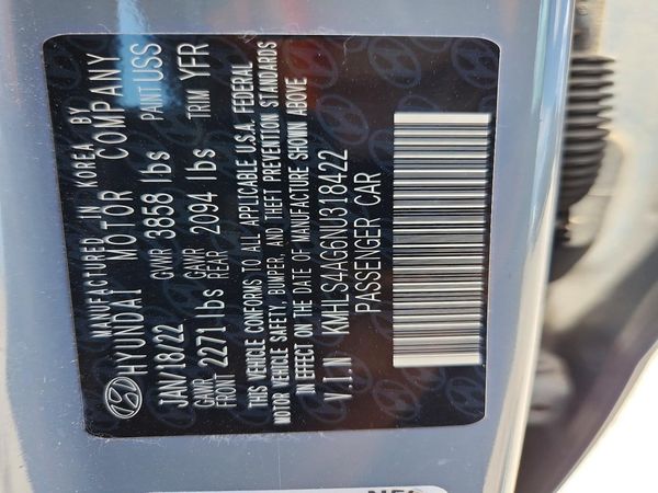 2022 HYUNDAI ELANTRA SEL w/ Convenience Pkg