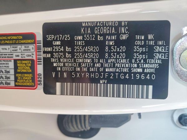 2026 KIA SORENTO EX; X-Line EX