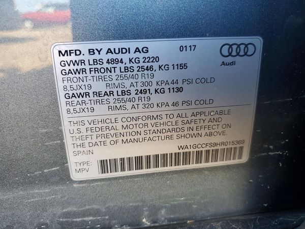 2017 AUDI Q3 quattro Prestige