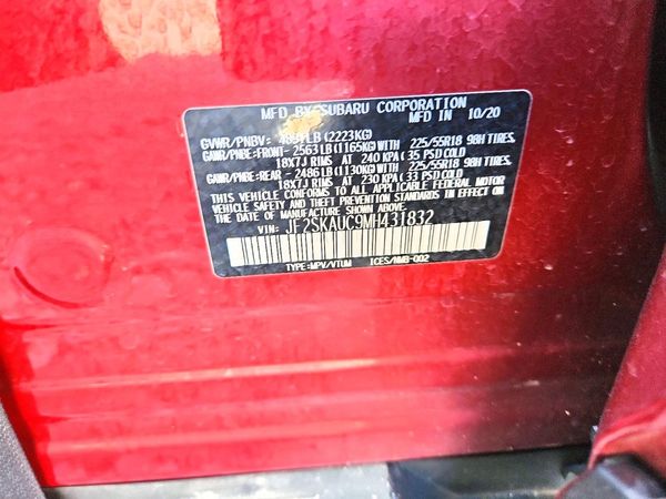 2021 SUBARU FORESTER Limited