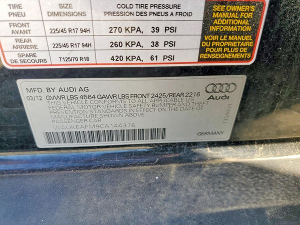 2012 AUDI A3