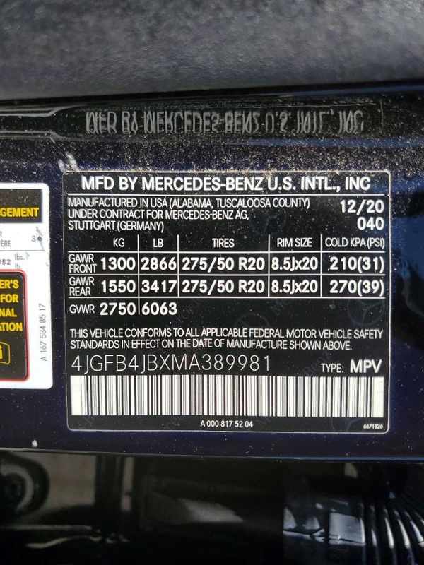 2021 MERCEDES-BENZ GLE GLE350