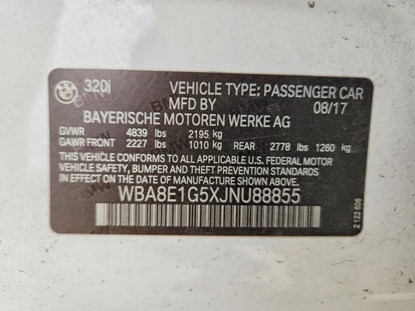 2018 BMW 320 SA