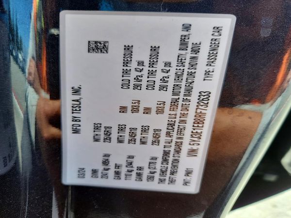 2024 TESLA MODEL 3