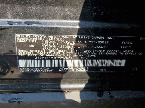 2019 TOYOTA RAV4 XLE / XLE Premium 4WD