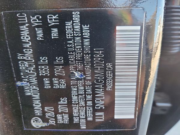 2021 HYUNDAI ELANTRA SEL
