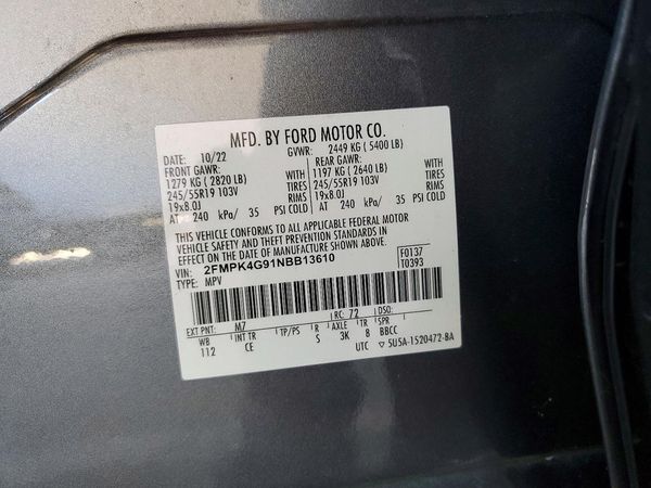2022 FORD EDGE SE