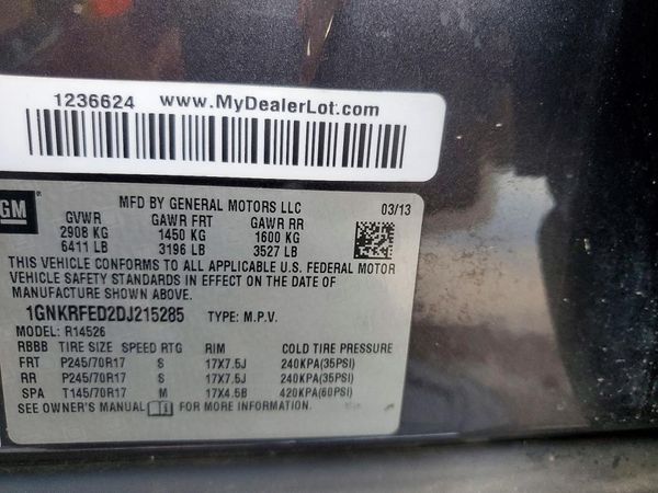 2013 CHEVROLET TRAVERSE LS