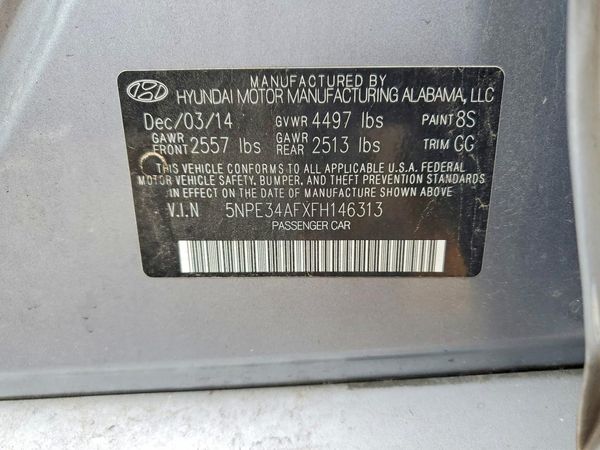 2015 HYUNDAI SONATA