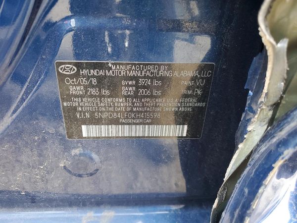 2019 HYUNDAI ELANTRA