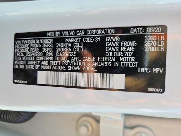 2020 VOLVO XC60 Inscription