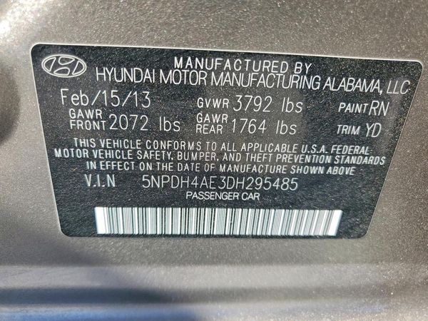2013 HYUNDAI ELANTRA