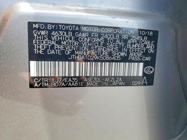 2019 LEXUS IS 300