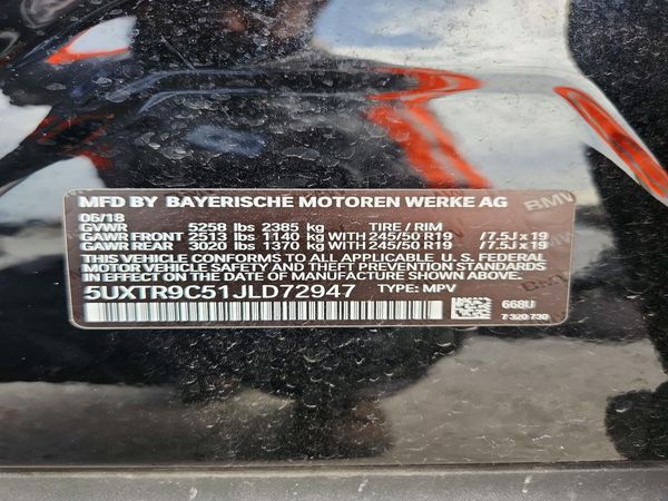 2018 BMW X3 sDrive30i