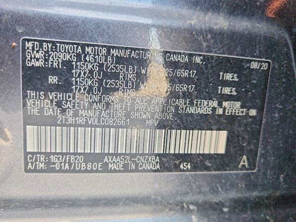 2020 TOYOTA RAV4 LE