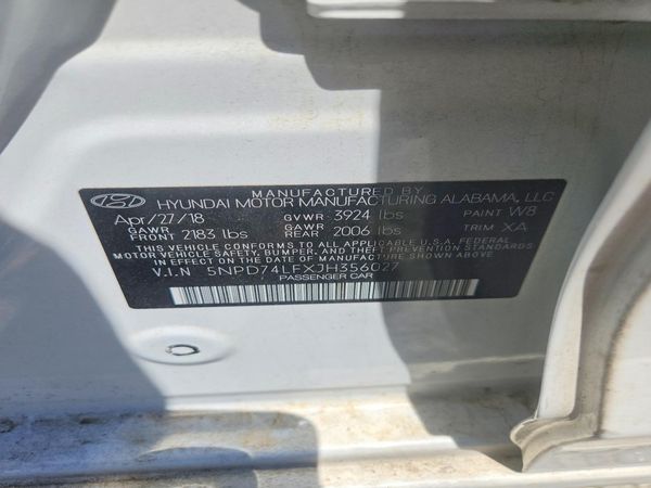 2018 HYUNDAI ELANTRA