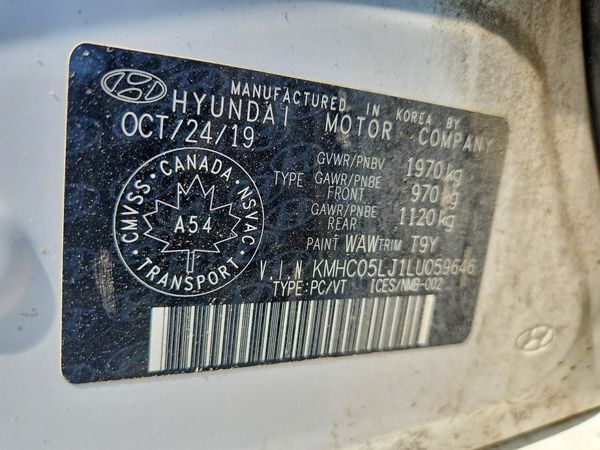 2020 HYUNDAI IONIQ