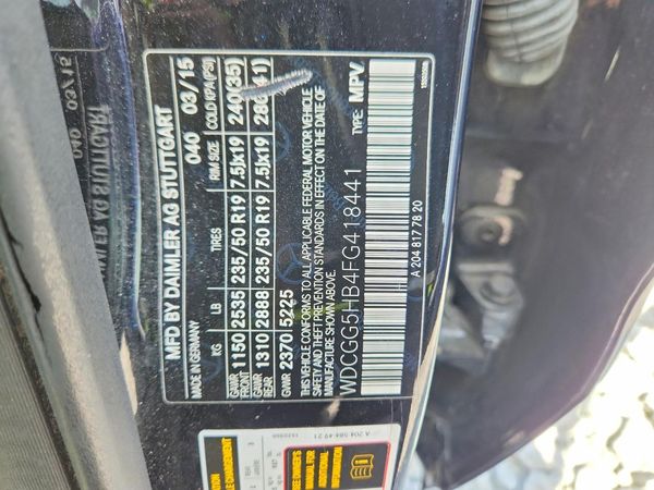 2015 MERCEDES-BENZ GLK GLK350