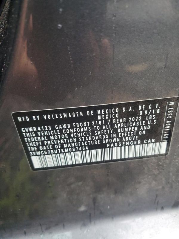 2019 VOLKSWAGEN JETTA
