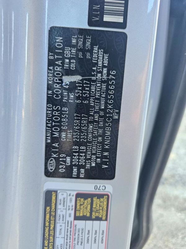 2019 KIA SEDONA LX/EX