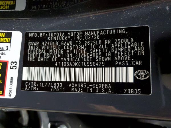 2026 TOYOTA CAMRY