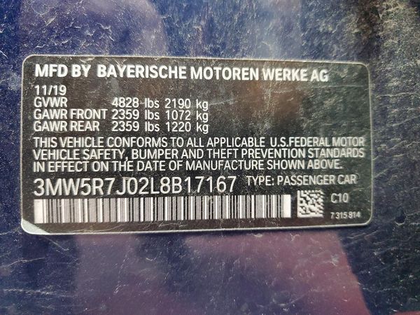 2020 BMW 330XI xDrive NA