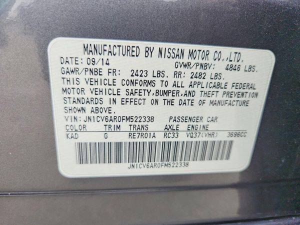 2015 INFINITI Q40