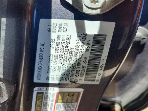 2019 ACURA RDX SH-AWD TECH — VINS