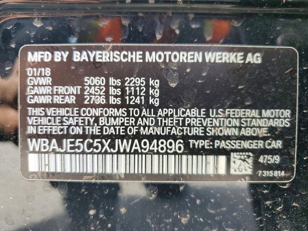 2018 BMW 540