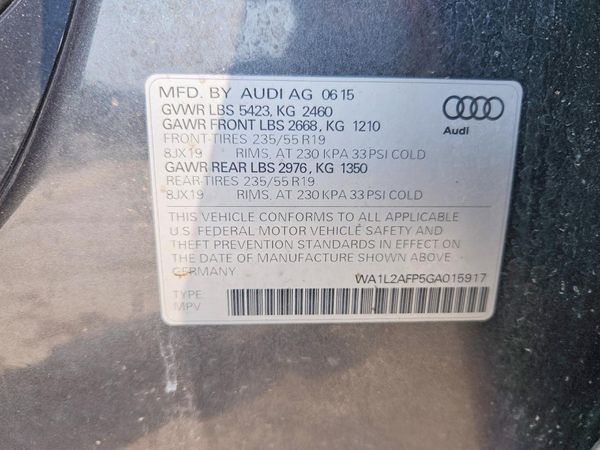 2016 AUDI Q5 quattro Premium Plus