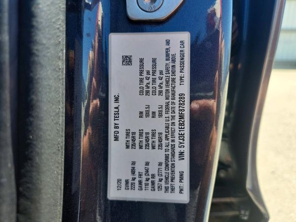 2021 TESLA MODEL 3