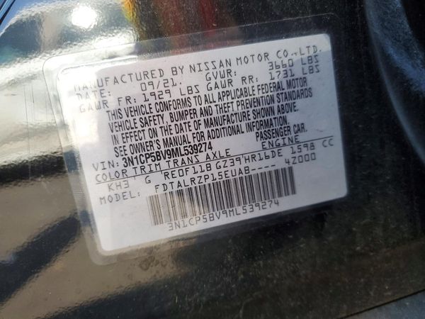 2021 NISSAN KICKS S