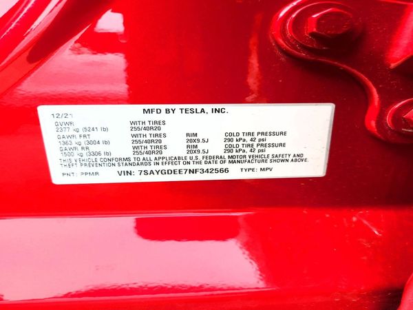 2022 TESLA MODEL Y