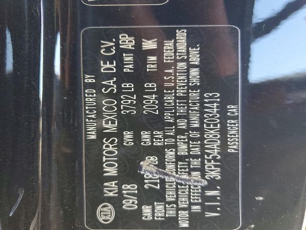 2019 KIA FORTE EX