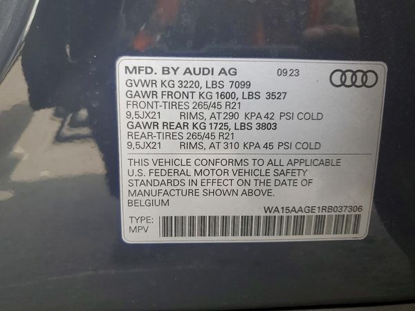 2024 AUDI Q8 E-TRON quattro Premium Plus