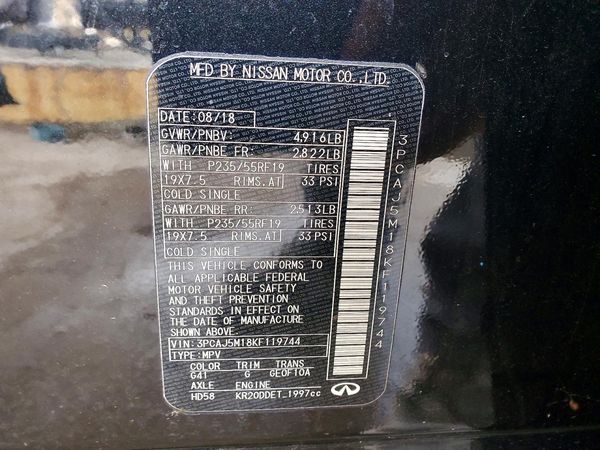2019 INFINITI QX50
