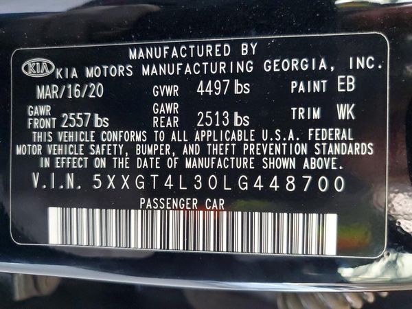 2020 KIA OPTIMA