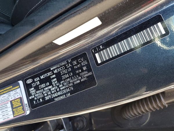 2019 KIA FORTE FE/LX/LXS