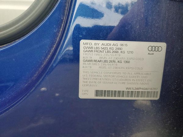 2016 AUDI Q5
