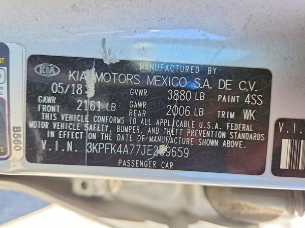 2018 KIA FORTE LX Base