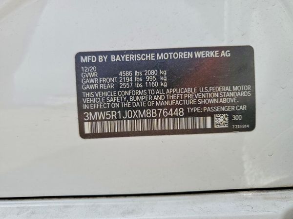 2021 BMW 330I