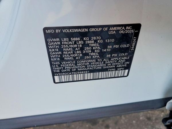 2025 VOLKSWAGEN ATLAS 4Motion Peak Edition SE