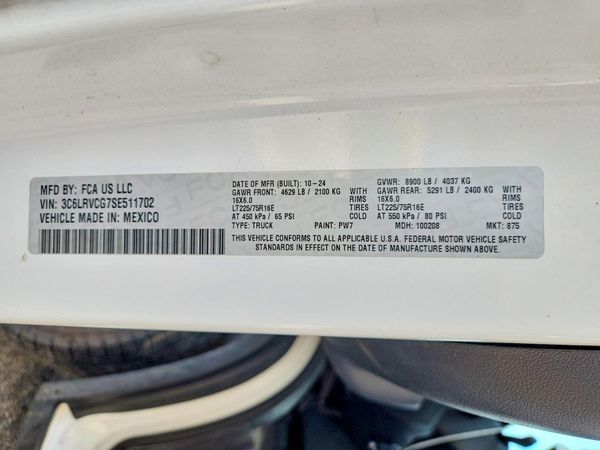 2025 RAM PROMASTER 1500