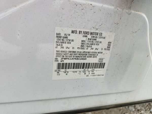 2019 FORD EDGE SEL