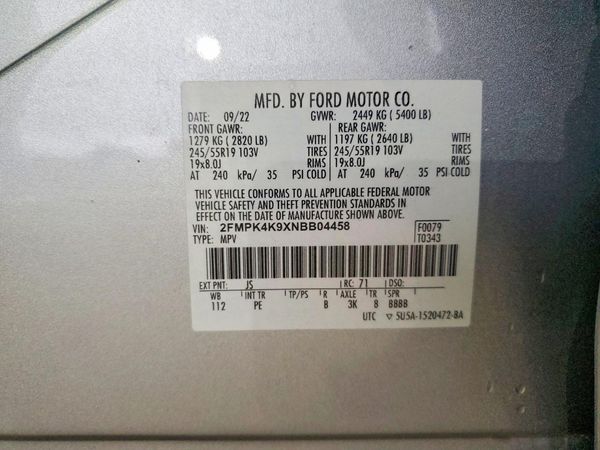2022 FORD EDGE Titanium