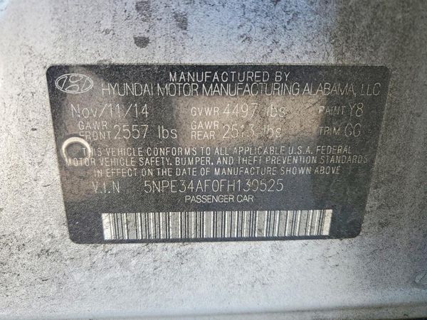 2015 HYUNDAI SONATA