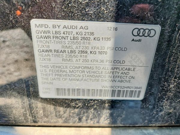 2017 AUDI Q3 Premium